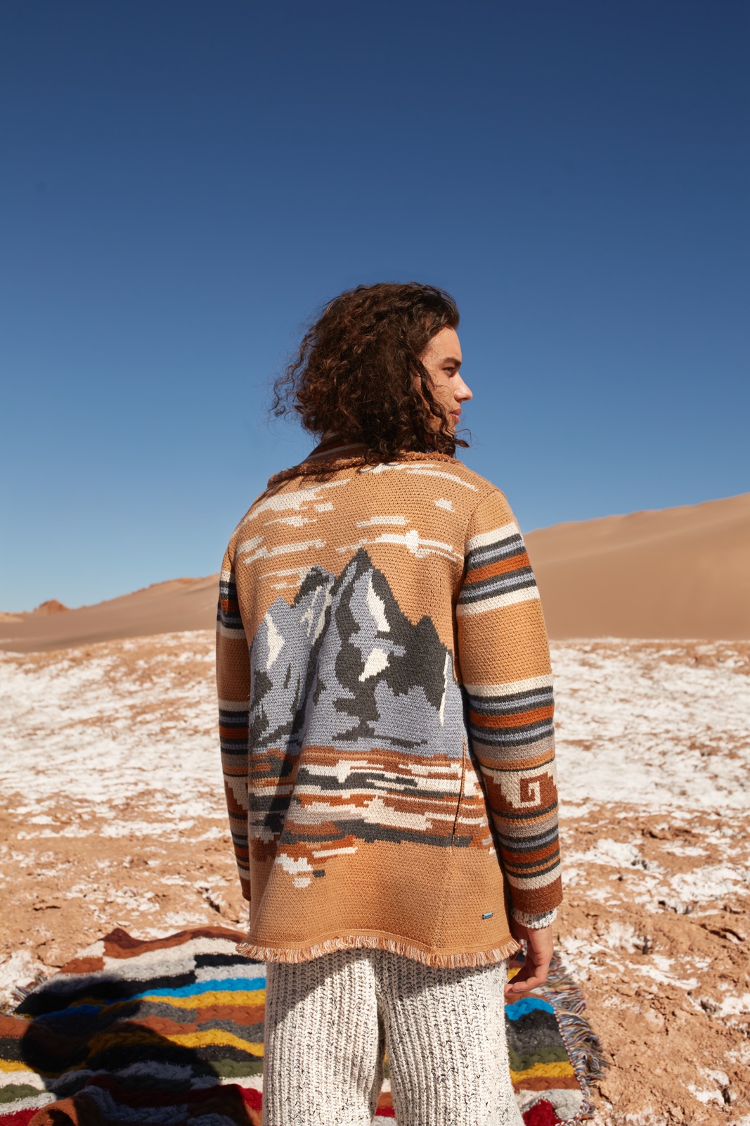 Alanui Desert-Landscape-Back Denim Jacket